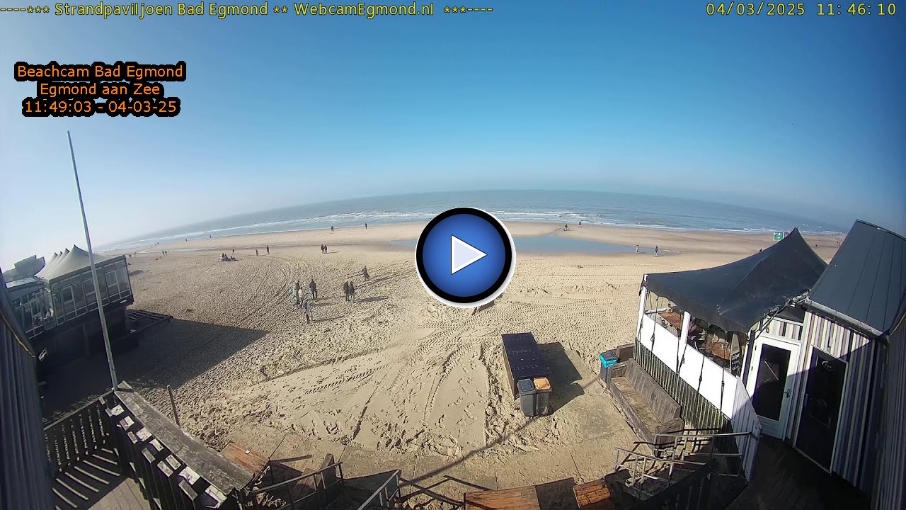 Webcam Strandpaviljoen Bad Egmond - Egmond aan Zee