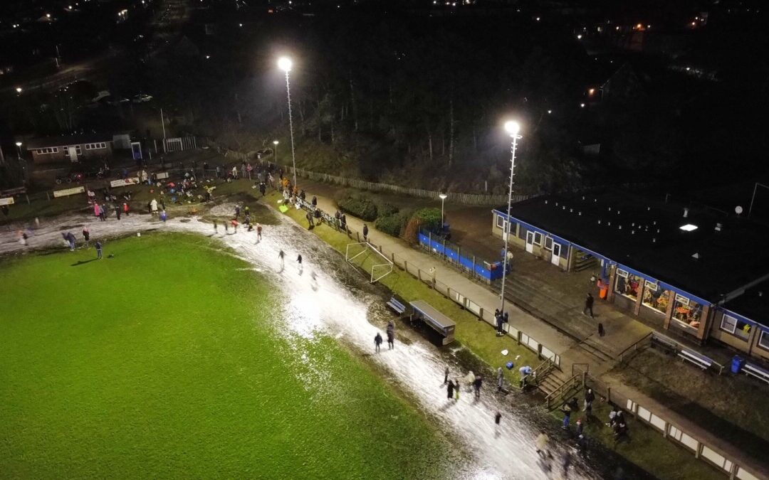 Schaatspret in Egmond aan Zee